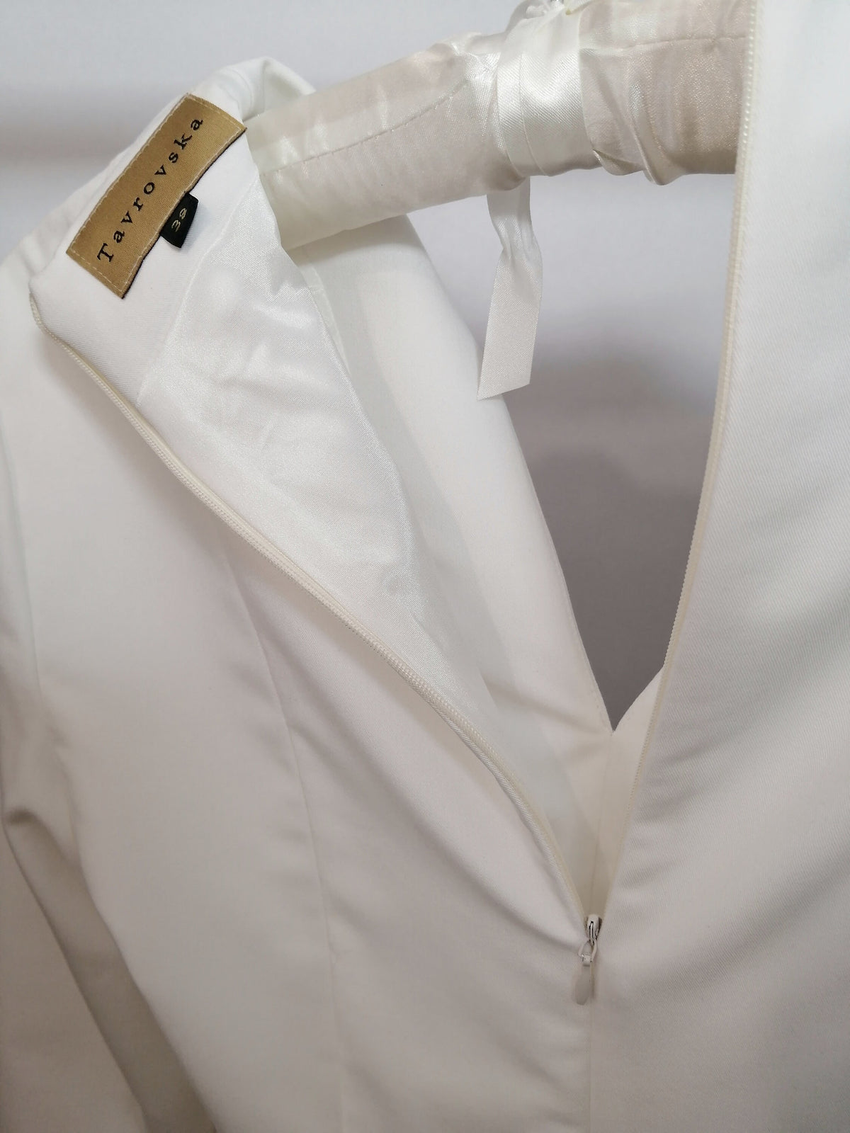 Fitted white shirt elegant, Blouses For Women, Long Sleeve dressy blouse for wedding, V neck Blouse For Work, formal shirt luxury TAVROVSKA