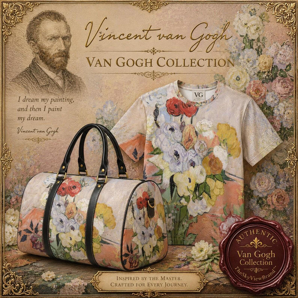 Van Gogh Sweater | Bouquet of Flowers| Cardigan | Full Sleeve Blouse | S–6XL Plus size | Poppy Art | Art Teacher Gift|Fine Art Print