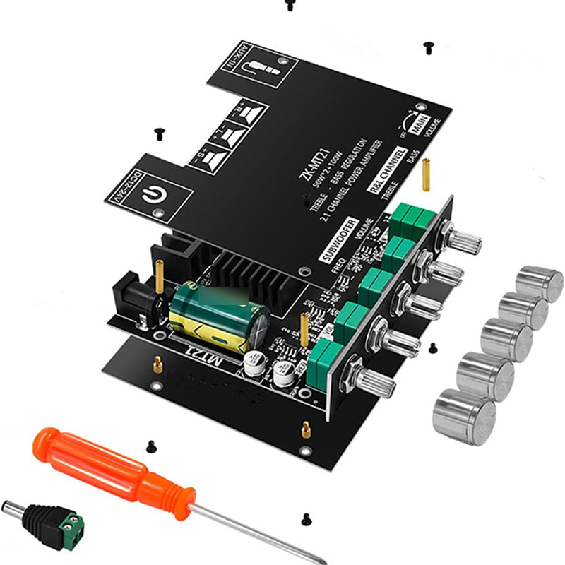 2.1 Channel Bluetooth - compatible Audio Power Amplifier Module🔊 Upgrade Your Audio Experience! 🔊
