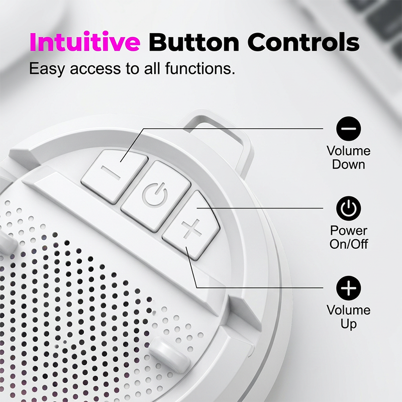 Portable Bluetooth Speaker with RGB Lights & Phone Stand